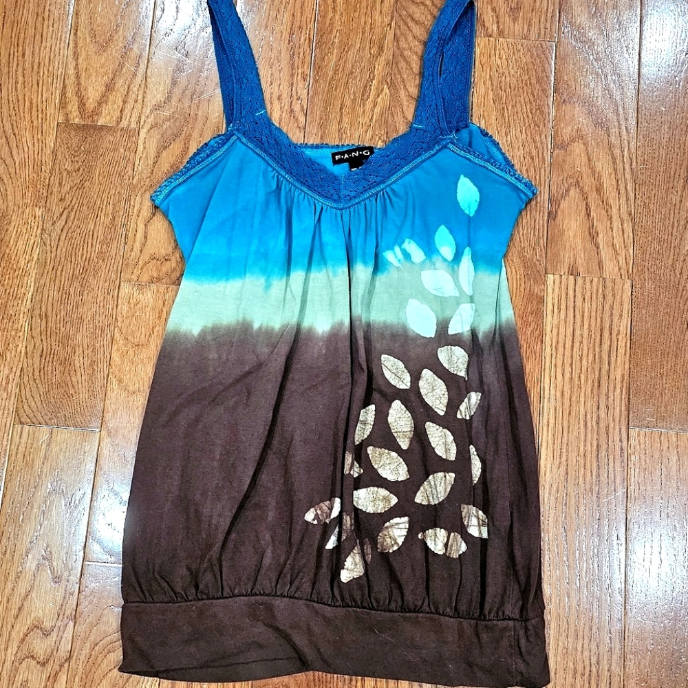 FANG Y2K Tie Dye Tank Top Size M
